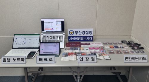 경찰의 압수품[부산경찰청 제공. 재판매 및 DB 금지]