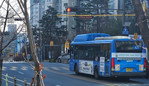소방관 새해 인사 버스[서울시버스운송사업조합 제공. 재판매 및 DB 금지]
