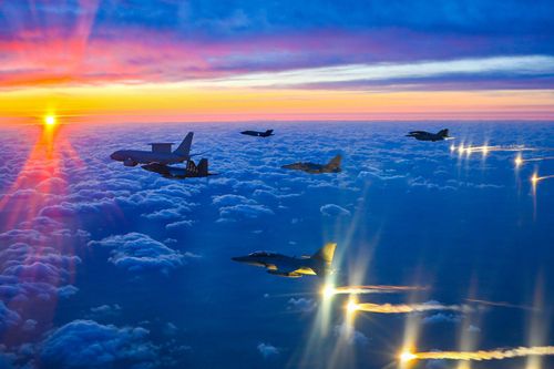 안규백 국방부 장관 신년 지휘비행[국방부 제공. DB 및 재판매 금지]