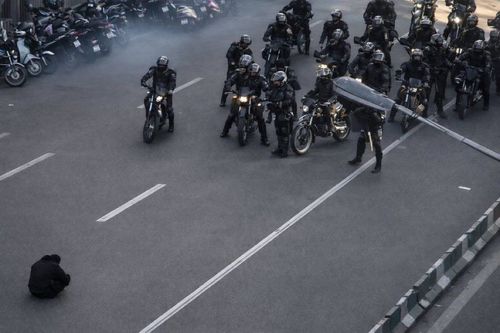 이란 시위[엑스 @jadi 캡처. 재판매 및 DB 금지]