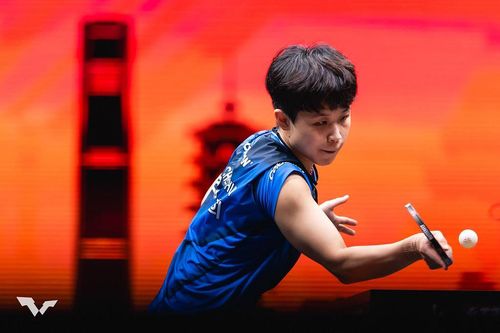 WTT 파이널스 홍콩에 나선 주천희의 경기 장면[WTT 인스타그램 캡처. 재판매 및 DB 금지]