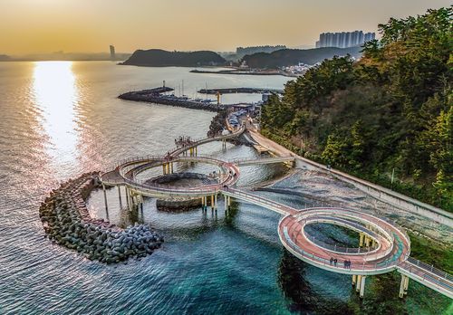 하늘에서 본 포항 해상 스카이워크 [사진/임헌정 기자]