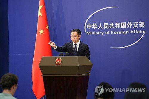 중국 외교부 린젠 대변인[EPA 연합뉴스 자료사진. 재판매 및 DB 금지]