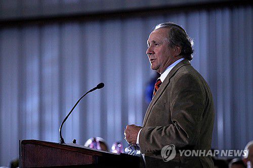 2012년 공화당 대선 후보 지원하는 마이클 레이건 [AP 연합뉴스 자료사진. 재판매 및 DB 금지]