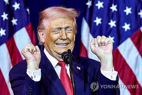 연설 중인 트럼프 미국 대통령[로이터=연합뉴스 자료사진]