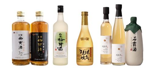 안동상황주·자연송이주·천년약속·석로주[제조사 홈페이지 캡처]