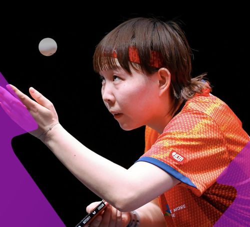 WTT 챔피언스 도하 여자 단식 우승을 차지한 주율링[WTT 인스타그램 캡처. 재판매 및 DB 금지]