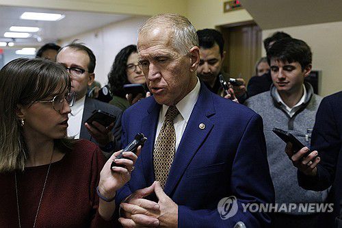 톰 틸리스(공화·노스캐롤라이나) 상원의원[EPA 연합뉴스 자료사진]