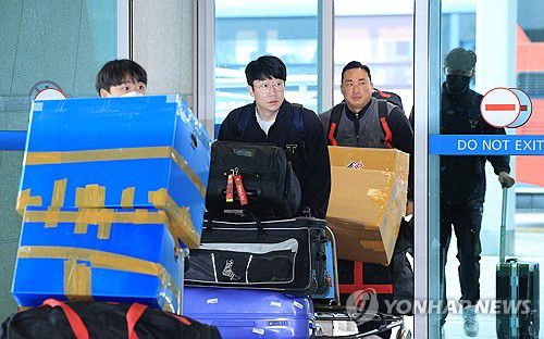 2025년 스프링캠프 떠나는 KIA 선수단[연합뉴스 자료사진]