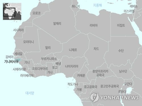 아프리카 기니비사우 지도[제작 양진규]