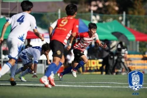 고교 축구대회 경기 장면[대한축구협회 제공. 재판매 및 DB 금지]