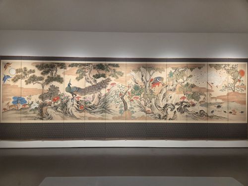 '봉화공작도'(서울=연합뉴스) 박의래 기자 = 서울 종로구 사간동 갤러리현대 본관에서 열린 '장엄과 창의: 한국 민화의 변주'전에 전시된 '봉화공작도'. 2026.1.14. laecorp@yna.co.kr