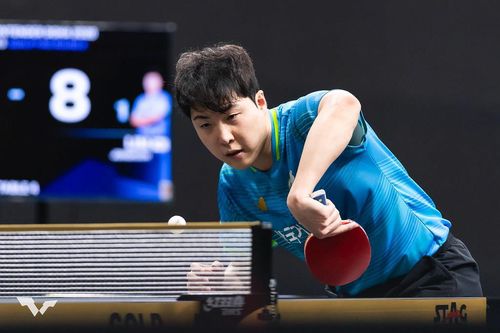 WTT 스타 컨텐더 도하 남자 단식 경기에 나선 임종훈[WTT 인스타그램 캡처. 재판매 및 DB 금지]