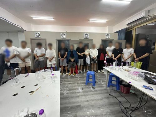 검거된 '노쇼사기' 보이스피싱 조직원들[합수부 제공. 재판매 및 DB 금지]