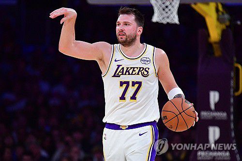 레이커스의 루카 돈치치[Gary A. Vasquez-Imagn Images/로이터=연합뉴스]