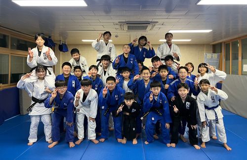 사북초·중·고 유도부 학생들[정선군 제공. 재판매 및 DB 금지]