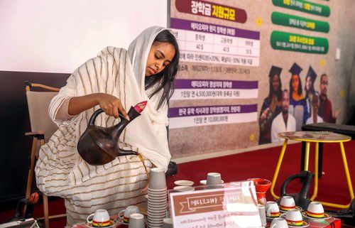 축제장 내 에티오피아 커피 [화천군 제공.재판매 및 DB 금지]