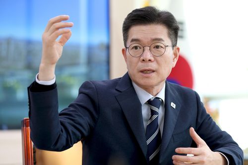 20일 연합뉴스와 인터뷰하는 정원오 서울 성동구청장[서울 성동구 제공. 재판매 및 DB 금지]