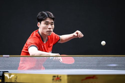 WTT 스타 컨텐더 도하 남자 단식에 나선 장우진[WTT 인스타그램 캡처. 재판매 및 DB 금지]