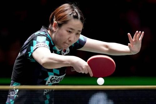 혼성단체 월드컵에 나선 이은혜의 경기 장면[ITTF 홈피 제공. 재판매 및 DB 금지]