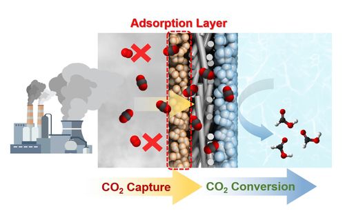 탄소 포집과 화학물질 전화를 하나의 전극에서 수행하는 구조[한국에너지공대 제공. 재판매 및 DB 금지]
