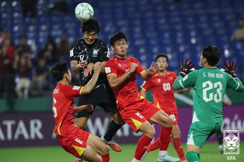 한국-베트남의 3·4위전 모습[대한축구협회 제공. 재판매 및 DB 금지]