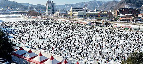 북적이는 화천산천어축제장[화천군 제공.재판매 및 DB 금지]