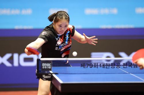 탁구 종합선수권 여자단체전 결승에 나선 유예린[대한탁구협회 제공. 재판매 및 DB 금지]