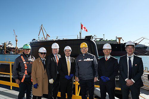 캐나다 온타리오주 경제개발부 장관, 한화오션 거제사업장 방문[한화오션 제공. 재판매 및 DB 금지]