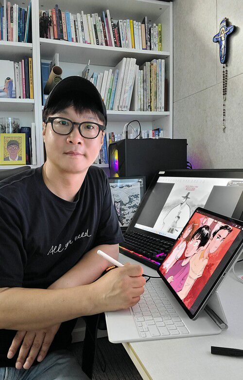 남정훈 작가. 한국만화가협회 제공