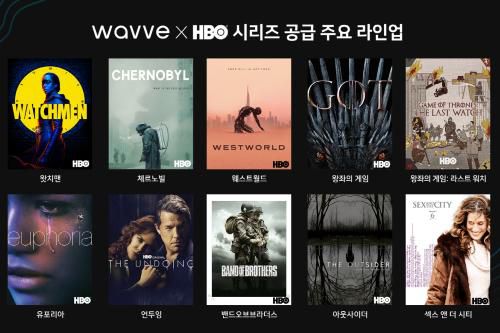 웨이브를 통해 소개되는 HBO 콘텐츠. 콘텐츠웨이브