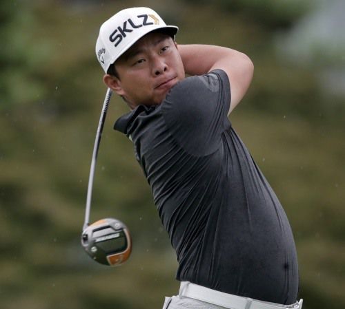 맹동섭이 1번 홀에서 티샷을 하고 있다. [사진=KPGA]