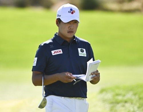 [사진-제공 게티 이미지 for 더 CJ 컵] 올해 스폰서 초청으로 출전한 유일한 한국선수인 김민규.