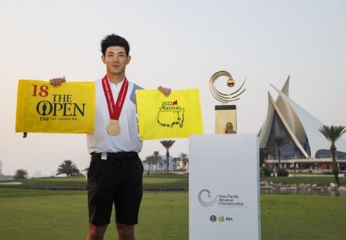 일본의 케이타 나카지마가 AAC우승으로 마스터스와 디오픈 출전권을 땄다. [사진= AAC]