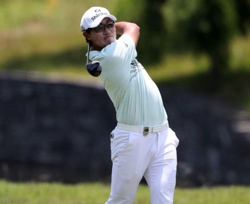 김성현 3번홀 세컨 샷. [사진=KPGA]