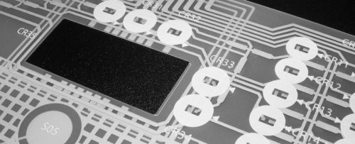 전도성 잉크를 사용한 정전식 터치 회로. 출처=www.themanufacturer.com