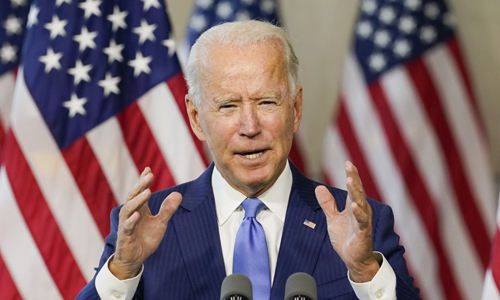 조 바이든 미국 민주당 대선 후보. 필라델피아 AP=연합뉴스