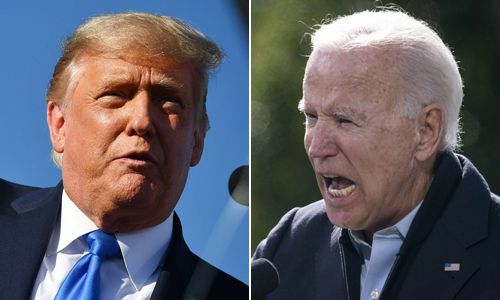 도널드 트럼프(왼쪽) 미국 대통령과 조 바이든 민주당 대선 후보. AFP연합뉴스