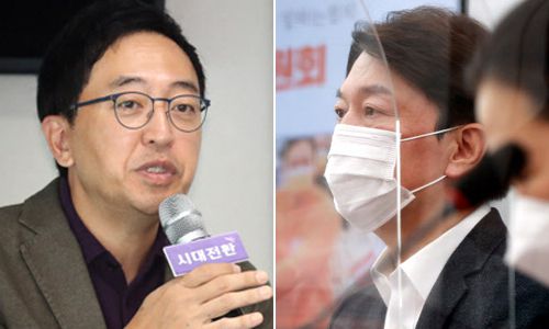금태섭 전 의원(왼쪽)과 안철수 국민의당 대표. 뉴스1