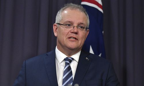 스콧 모리슨 호주 총리. 캔버라=AP연합뉴스