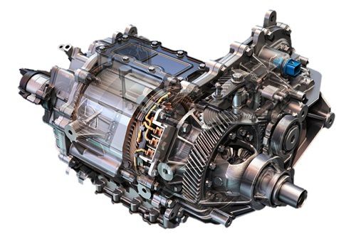 전기차 파워트레인의 핵심 부품인 LG전자 구동모터.