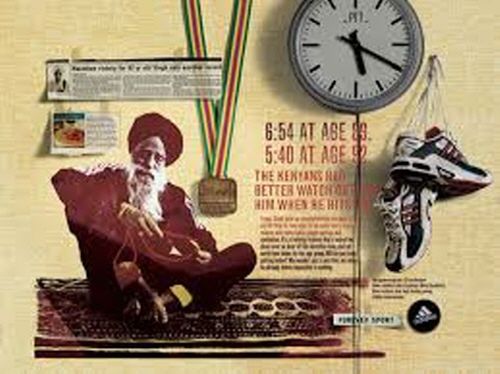 파우자 싱이 출연한 아디다스 광고. 아디다스 제공