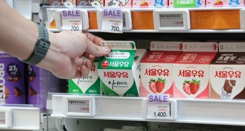 최근 32도 이상의 폭염이 지속되면 우유 생산량이 많게는 20% 정도 줄어들고 있다. 연합뉴스