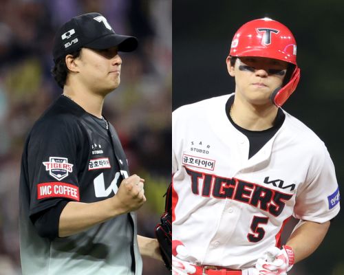 KIA 정해영(왼쪽)과 김도영. 사진=KIA타이거즈 제