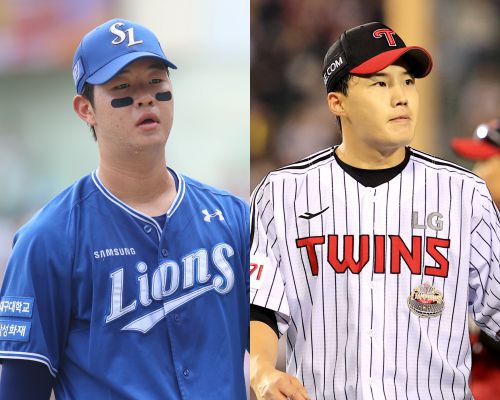 2024 KBO 포스트시즌 플레이오프 3차전 선발 투수로 낙점된 삼성 황동재(왼쪽)와 LG 임찬규가 17일 서울 잠실야구장에서 맞대결을 벌인다. 사진=삼성라이온즈 및 LG트윈스 제공