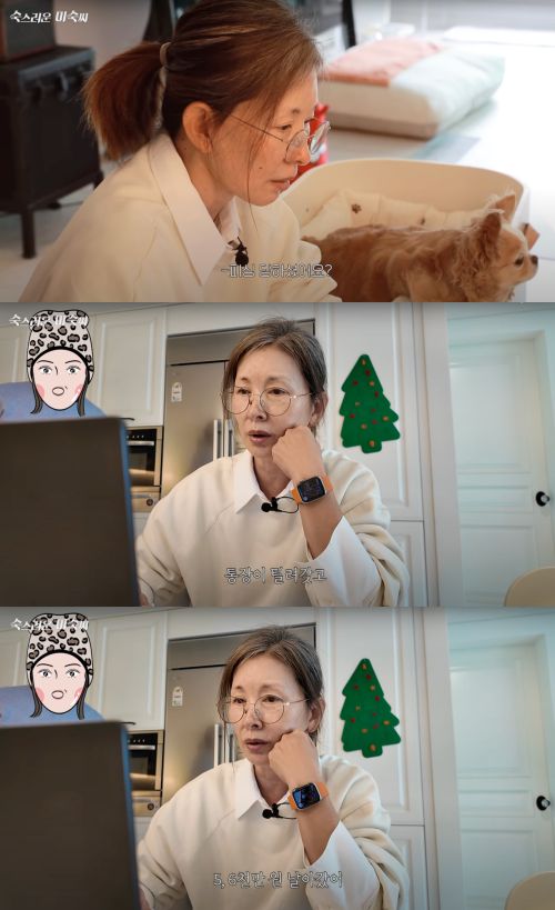 배우 이미숙이 수천만 원대의 피싱 피해를 입은 사실을 공개했다.  사진 = 유튜브 채널 ‘숙스러운 미숙씨’