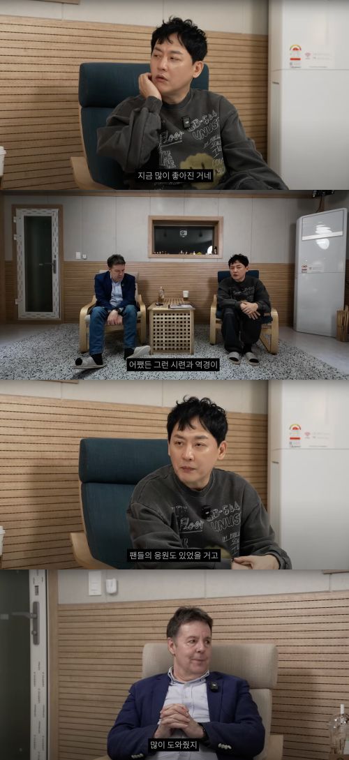 로버트 할리가 최근 암 투병과 말초 신경 문제 등 고충을 털어놨다. 사진 = 유튜브채널 ‘현진영’