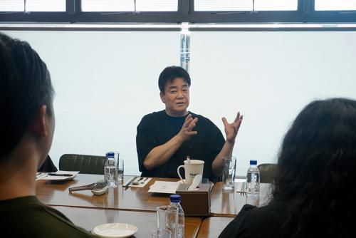 더본코리아 기자간담회에 참석한 백종원 대표