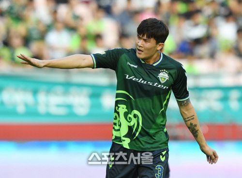 전북 현대 시절의 김민재.스포츠서울 DB