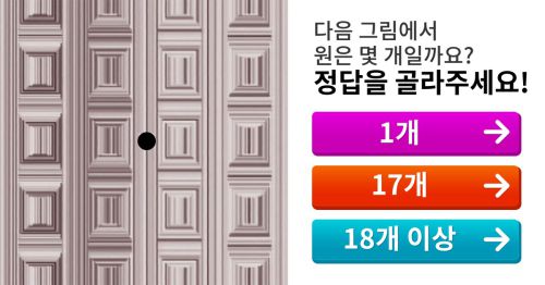 [집중력점검] 몇 개의 동그라미가 보이십니까?